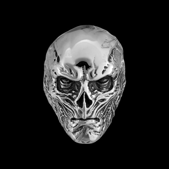 Stranger Things Vecna Biker Ring, 316SS - Picture 3 of 15